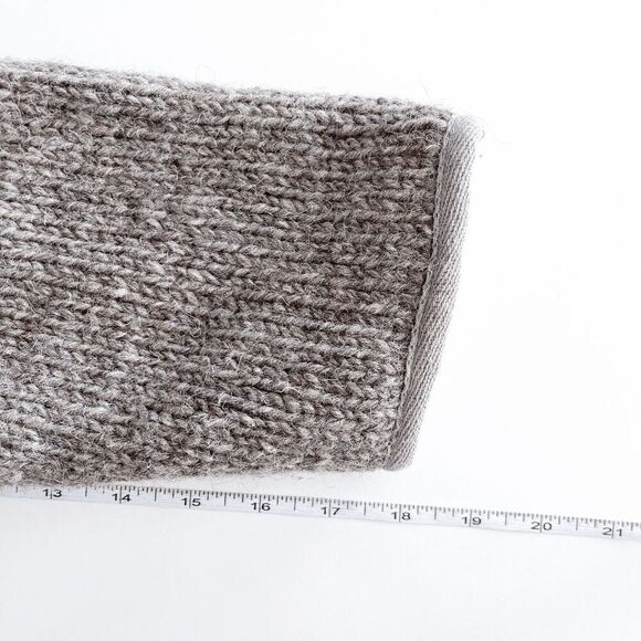 RARE Laundromat Men's Sweater Jacket Hooded Wool Fair Isle Pattern Gray Size M - Picture 5 of 7